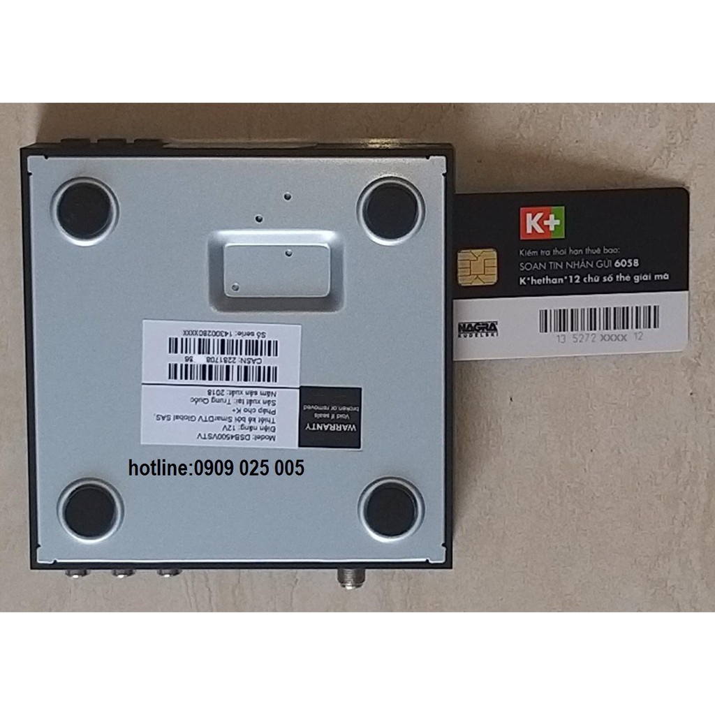 Thẻ giải mã truyền hình K+ - Dùng cho tất cả đầu thu K+