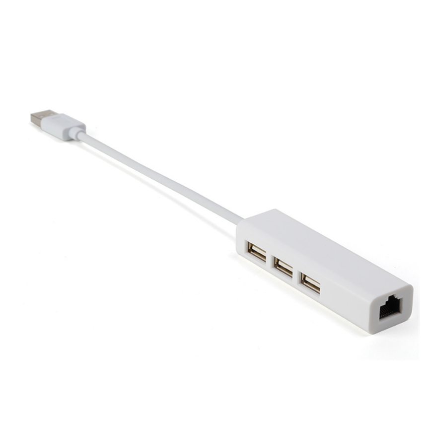 USB 100M Card mạng Rj45 + Hub USB2.0 Card mạng Usb-C Usb 3.0 Type C sang USB RJ45 Ethernet Lan Adapter Cáp Hub cho Ipad Macbook Pc Máy tính xách tay