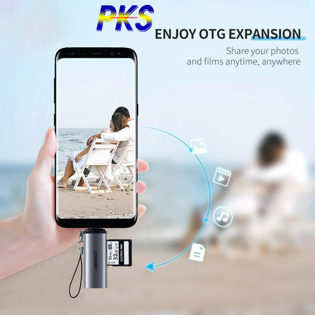 Đầu đọc thẻ đa năng SD/TF USB type-C Ugreen 50704 - 50704