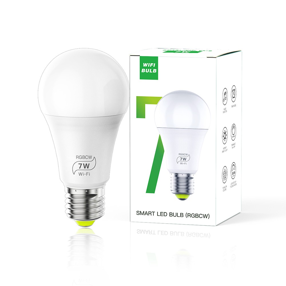 🔥 RẺ VÔ ĐỊCH 🔥 Bóng đèn led điều khiển wifi 16 triệu màu nhảy theo điệu nhạc điều khiển app, giọng nói, phím,.. 7W/11W