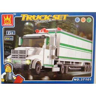 đồ chơi xếp hình, ráp hình xe tải lớn, 352 miếng ghép đẹp như Le go. 37101
