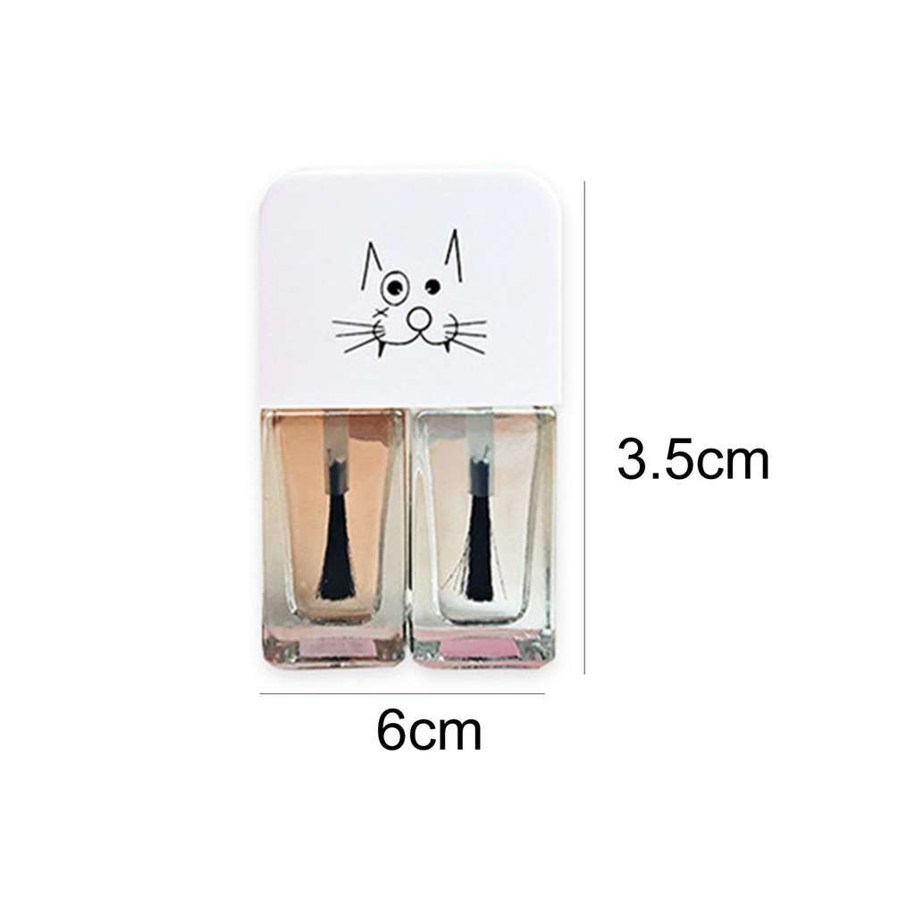 [Hàng mới về] Sơn móng tay màu lì bằng resin nhanh khô chống thấm nước 6ml x 2 dùng làm đẹp cao cấp