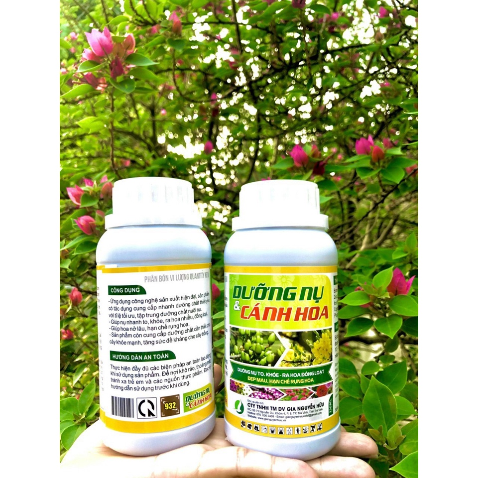 DƯỠNG NỤ CÁNH HOA chai 250ml, phân bón giúp kích nhiều nụ, dưỡng nụ to, hoa nở tươi lâu tàn