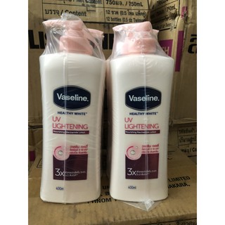 Dưỡng Thể Vaseline Healthy Lightening 3X chống UV Thái Lan 400ml