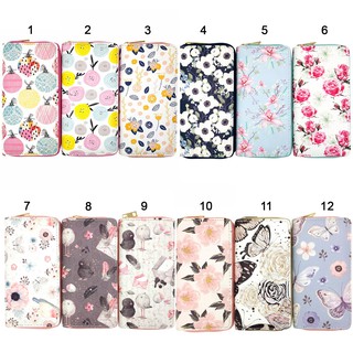 BST bóp ví dài cầm tay họa tiết hoạt hình chủ đề thiên nhiên hoa lá cute dễ thương cho nữ - Link 24 - Banana Store
