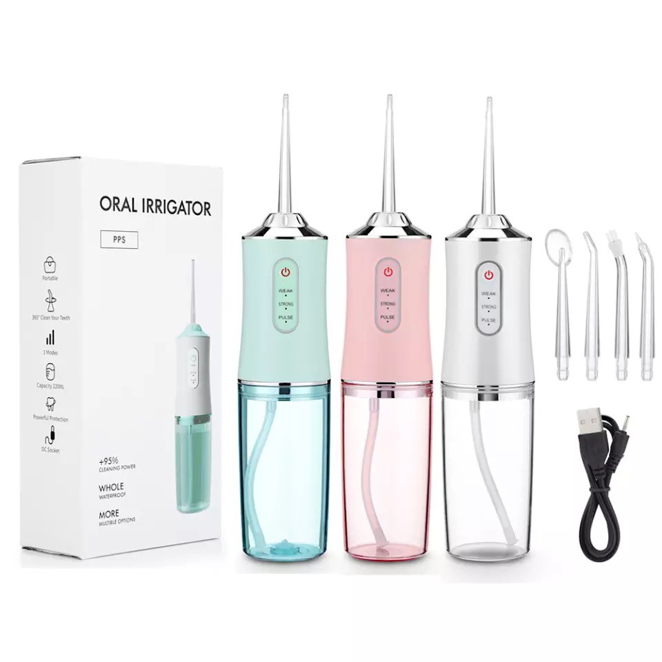 Máy tăm nước cầm tay chăm sóc vệ sinh răng miệng oral irrigator AH1