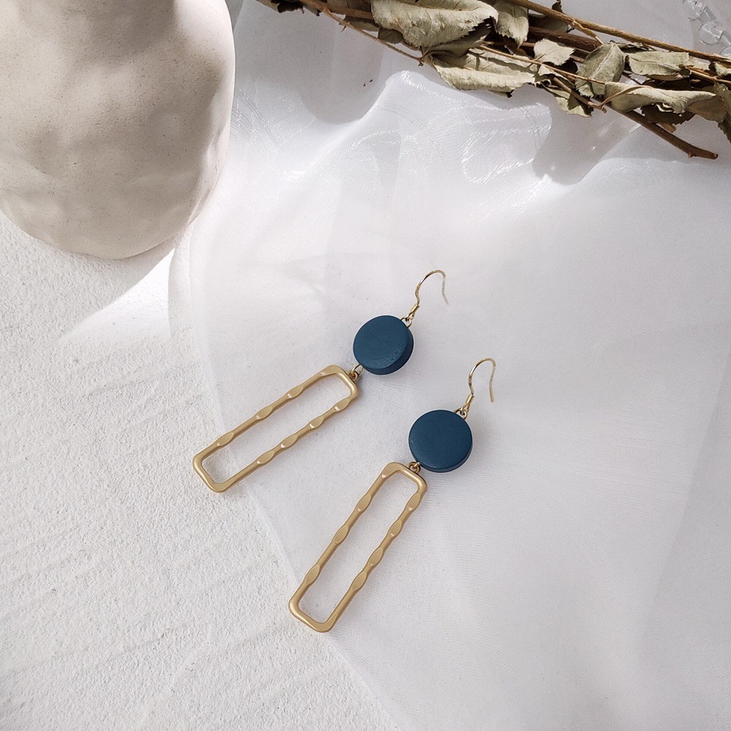 Bông tai thiết kế - phong cách hàn quốc - set xanh biển cả #B569-570