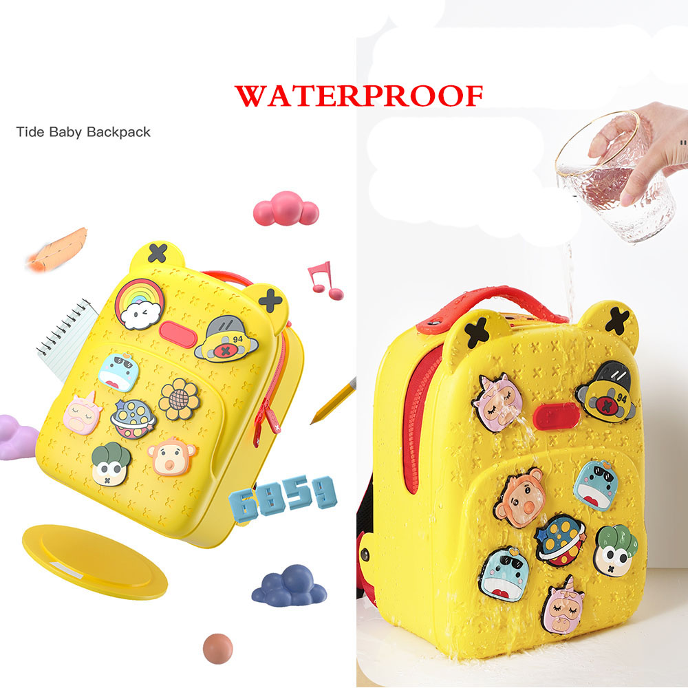 Tide BackPack Cartoon Packer For Baby Children Student Gel Silicone Creative DIY