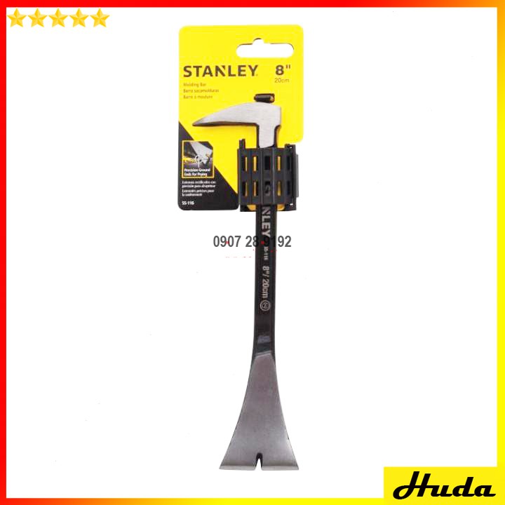 Xà ben nhổ đinh Stanley 8&quot; (BLACK FINISH) 55-116 - Xà beng Stanley