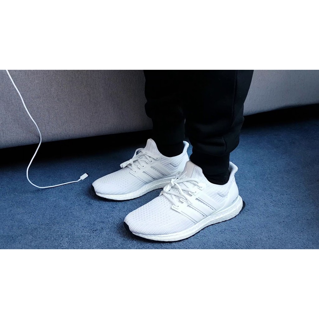 Giày Sneaker Nữ Adidas 🔥FREESHIP🔥Giày Chạy Bộ Adidas Chính Hãng - Adidas Ultraboost 4.0 Trắng Triple White Chuẩn Auth