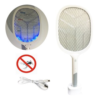 Vợt Bắt Muỗi Kiêm Đèn Bắt Muỗi Bio  - Tặng kèm dây sạc rời