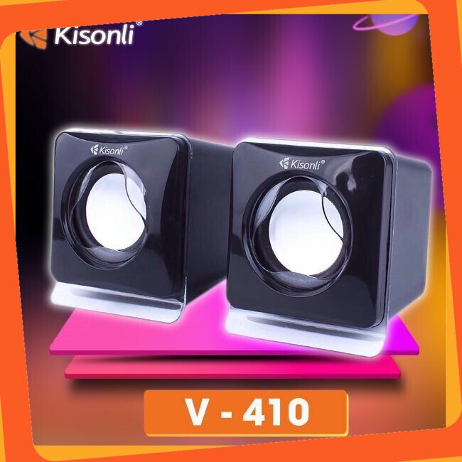 Loa Kisonli V410 giắc 3.5 cổng điện usb 5V