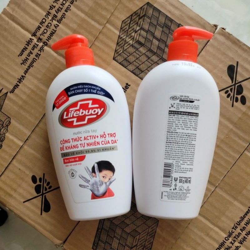 [DATE MỚI] Nước rửa tay Lifebuoy bảo vệ vượt trội 500g