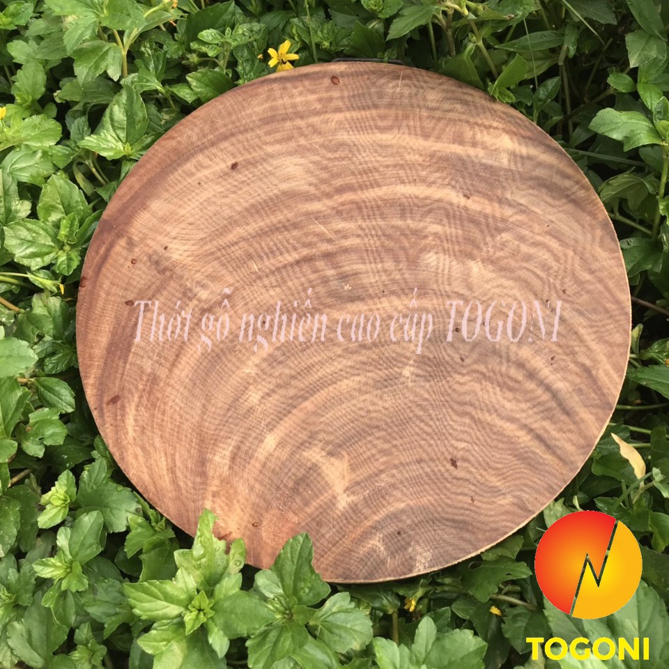 Combo 2 thớt gỗ nghiến cao cấp TOGONI 29cm*4cm và 23*27*2cm- Không tâm để chặt và thái