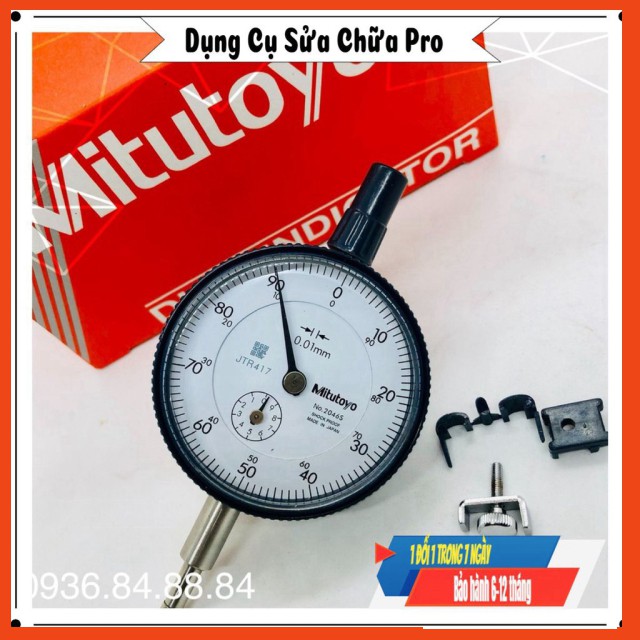 Đồng hồ so Mitutoyo 2046S (0-10mm/0.01), dụng cụ đo cơ khí đo lường chính xác cao