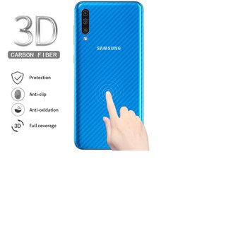 Bộ 3 tấm dán lưng mặt sau vân carbon 3D chống xước cho điện thoại Samsung A10, A10S, M20, A20, A30, A30S, A50, A50s, A70