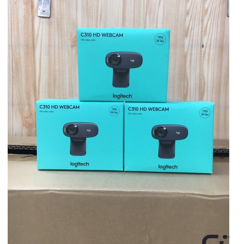 Webcam Logitech C310 HD có míc, dùng cho pc và laptop - Hàng chính hãng