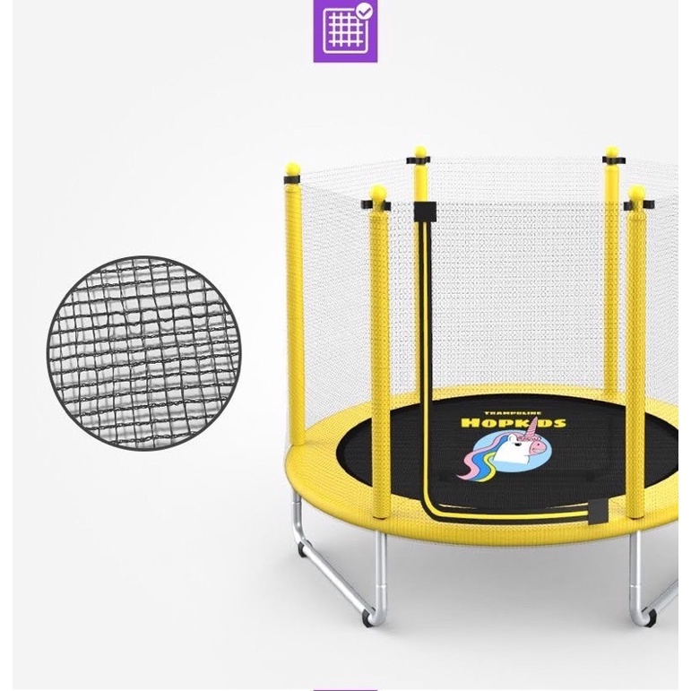 Thanh xốp Trampoline Hopkids (màu trắng/ vàng)