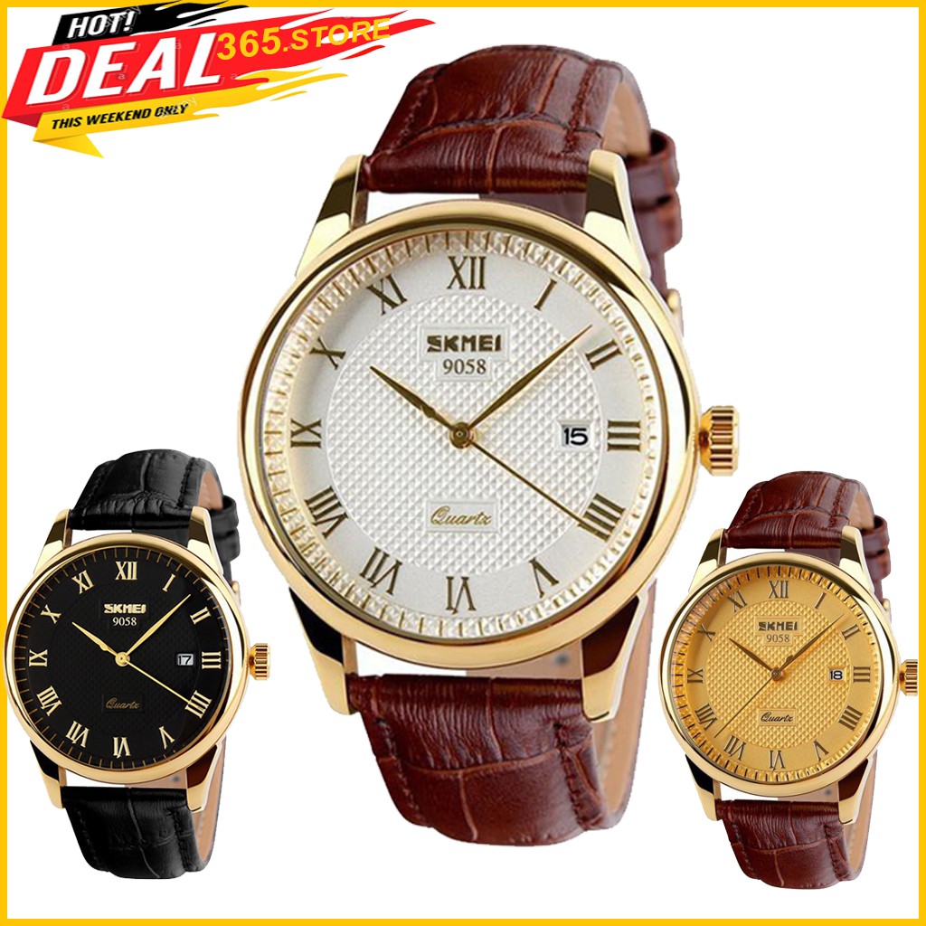 [Chính Hãng] Đồng Hồ Nam SKMEI 9058, Đồng Hồ Nam Dây Da, Sang Trọng, Lịch sự - 365.Store | BigBuy360 - bigbuy360.vn