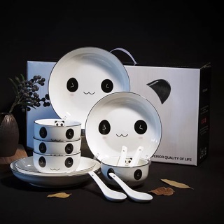 set bát đĩa thìa đũa dễ thương