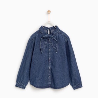 Áo Jean denim Zara bé gái Cambo xuất xịn 6-10t