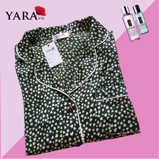 Bộ ngủ lụa hoạ tiết dài