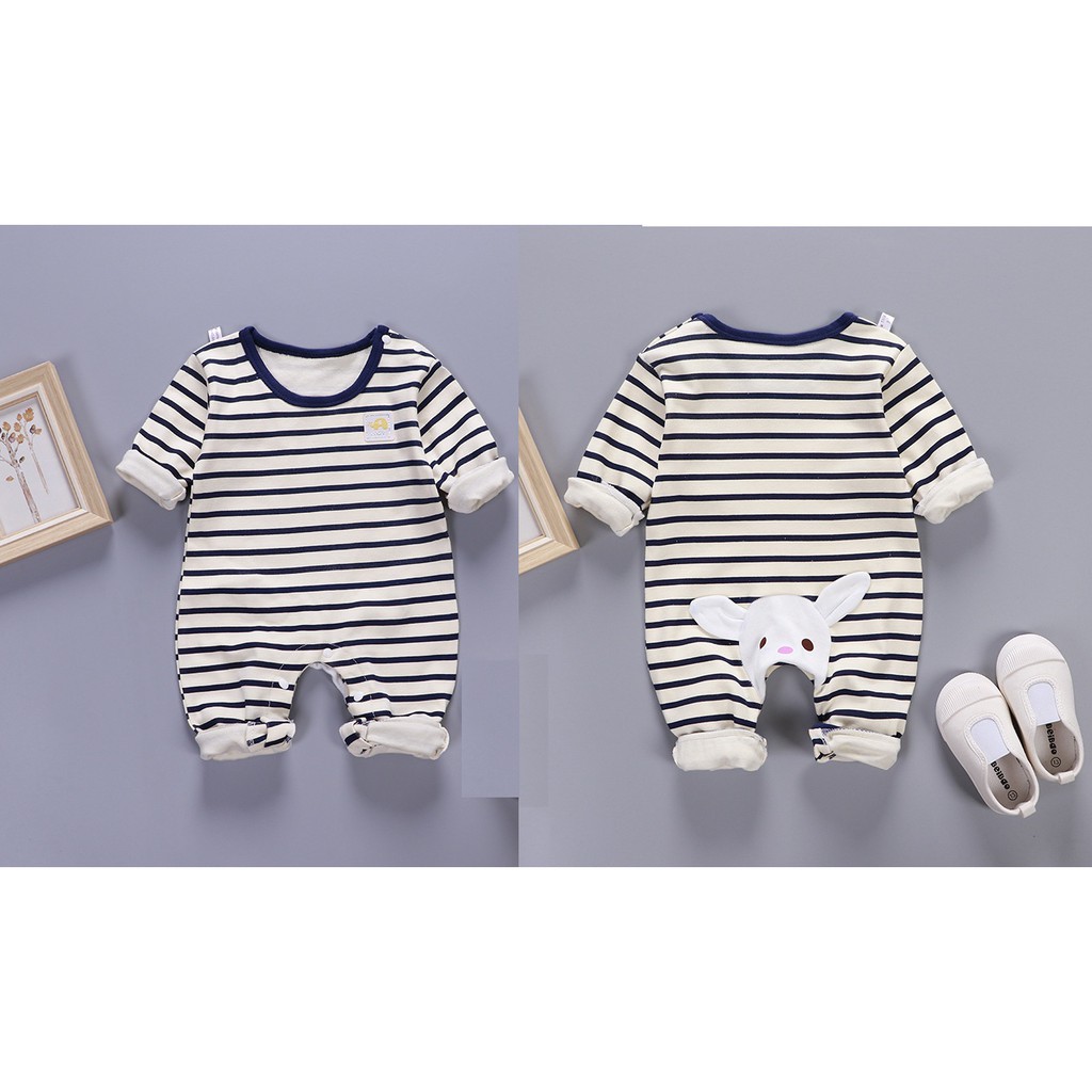 Bodysuit Cotton Kẻ Chất Đẹp Thu Đông Mẫu Mới