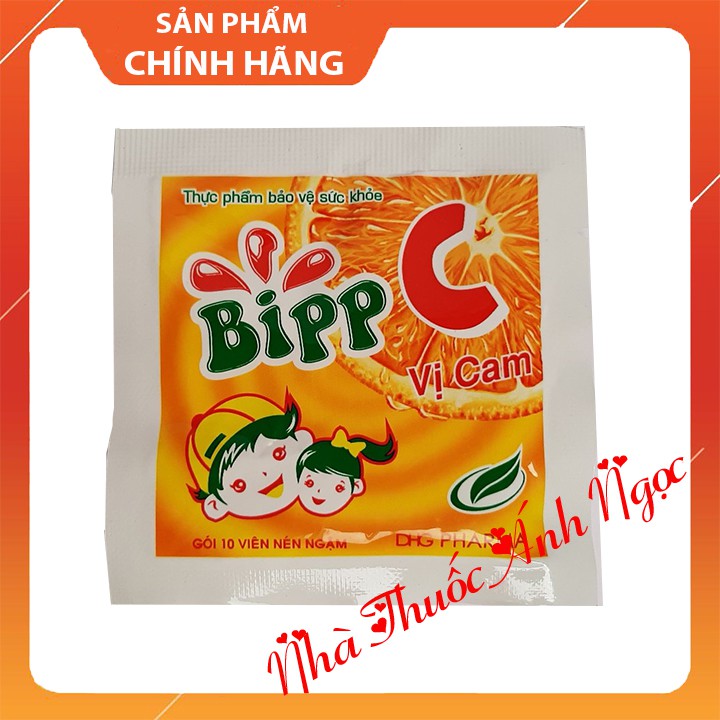 Viên Ngậm Bipp C Vị Cam - giúp tăng cường sức đề kháng, bảo vệ cơ thể, bổ sung vitamin C cho cơ thể