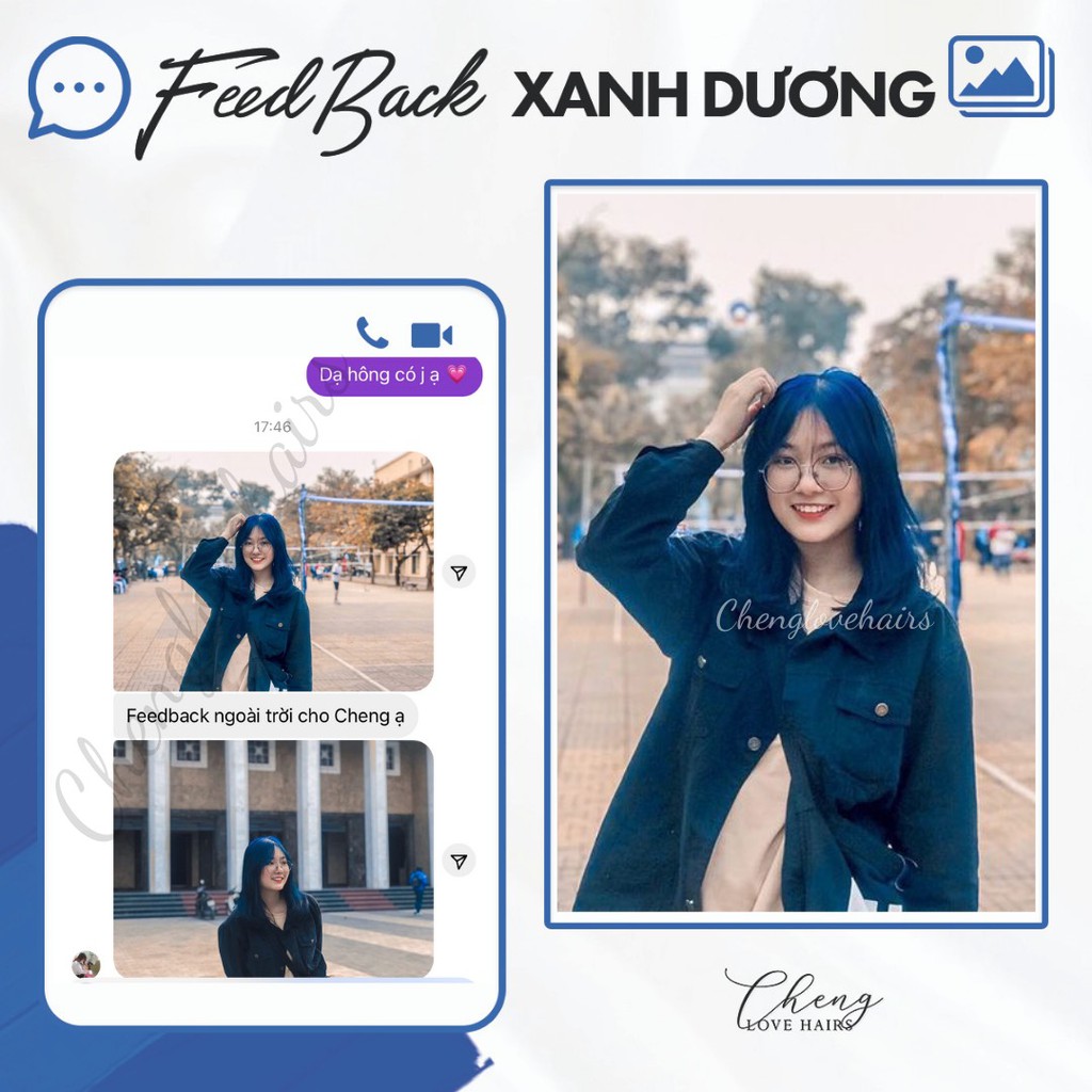 Thuốc Nhuộm Tóc Màu XANH DƯƠNG | Chenglovehair, Chenglovehairs