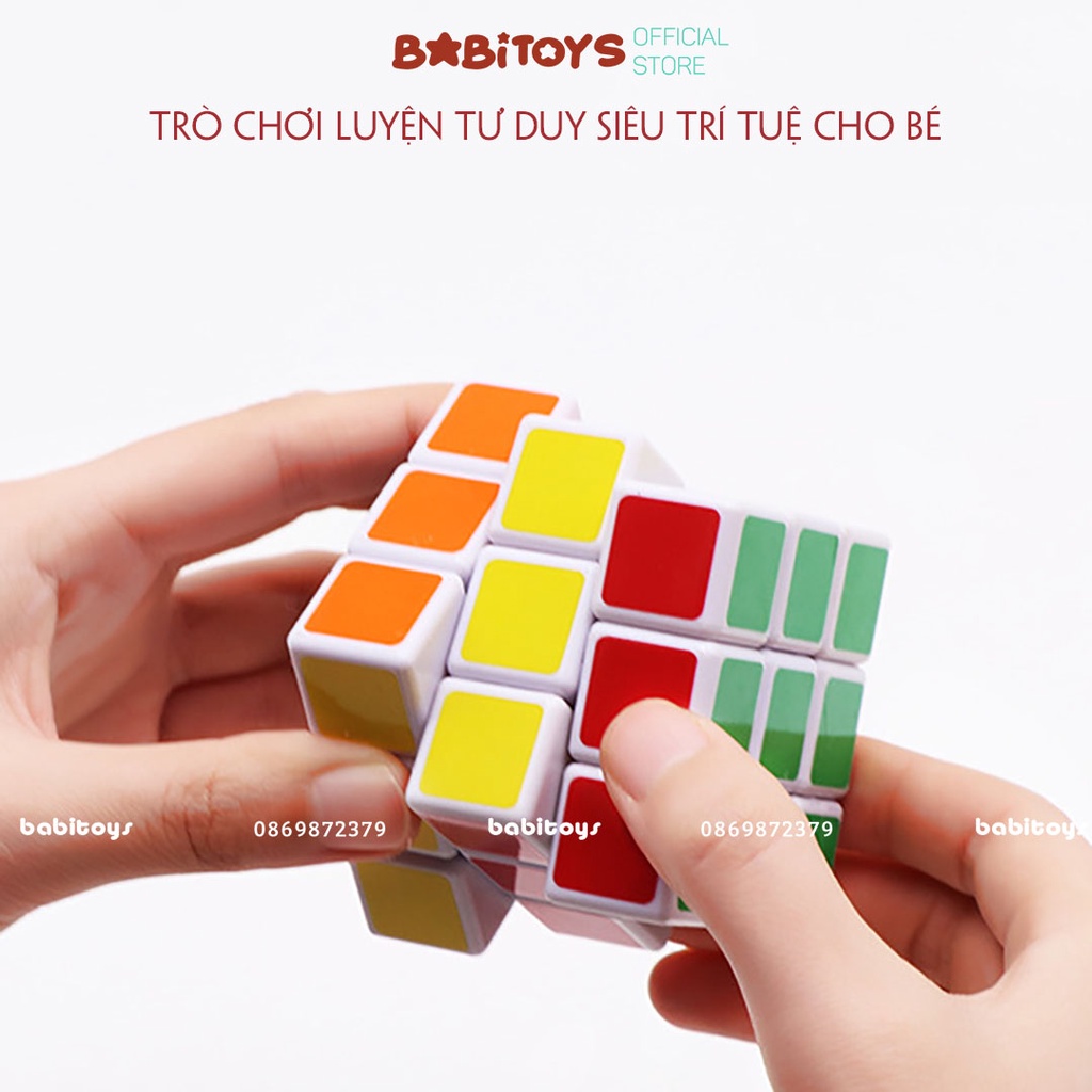Đồ chơi Rubic khối lập phương 3x3x3 Rubik 3 tầng đồ chơi thông minh luyện tư duy logic cho bé
