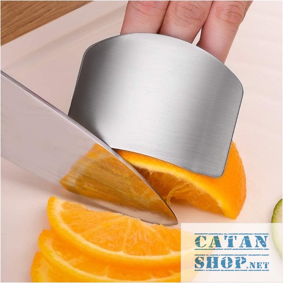 Dụng cụ bảo vệ ngón tay bằng inox khi nấu ăn cắt thái rau củ thịt  an toàn tiện lợi cho gia đình GD587-BVNInox-2ng