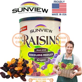 Mã GROSALE2 giảm 8% đơn 150K Nho Khô Sunview Raisins Vị Hỗn Hợp 425g Chính