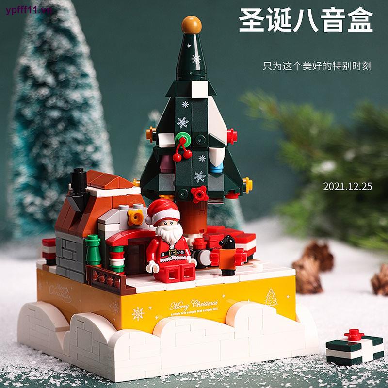 Lego Hộp Nhạc Hình Cây Thông Giáng Sinh Sáng Tạo