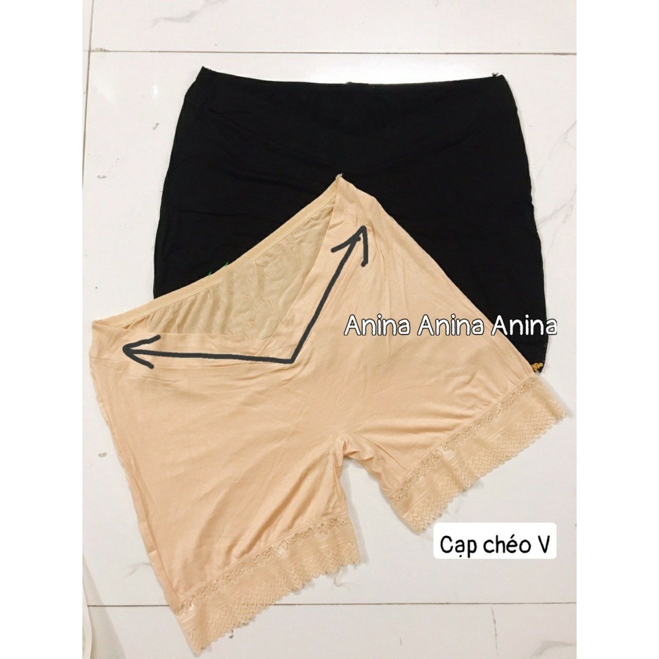 Quần bầu đùi cạp chéo Mặc ngủ và mặc trong váy cho bà bầu mùa hè (Hàng đẹp, cao cấp)
