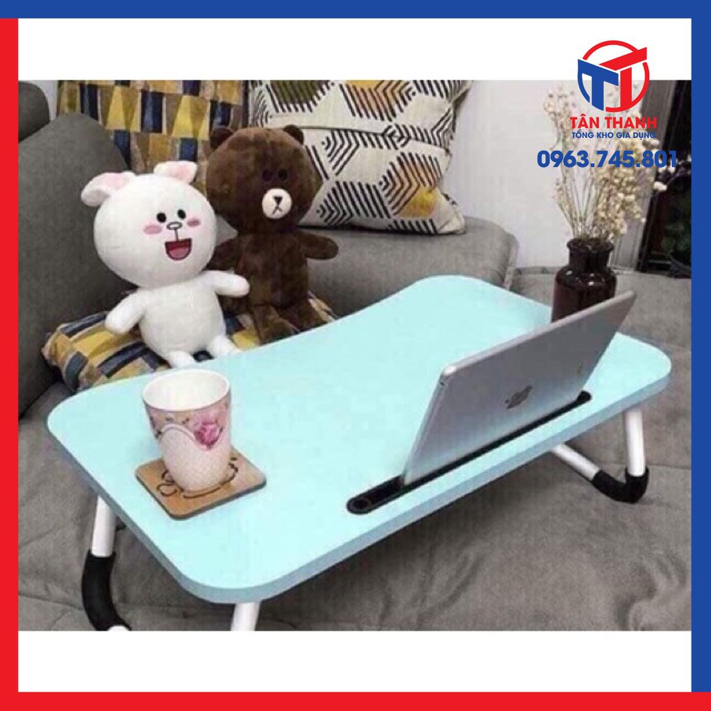 [ sale mùa hè] Bàn gấp gọn có khe cắm ipad .