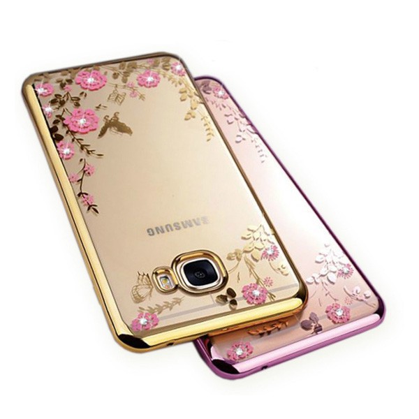 Sale 70% Samsung Galaxy Ốp điện thoại trong suốt in hoa đính đá duyên dáng/MM, J7 Pro 2017,Rose GIÁ GỐC 107,000Đ - 39A40