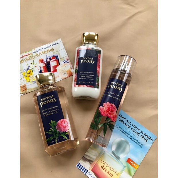 [Bill] Xịt Thơm Perfect Peony Body Mist Bath and bodyworks | BigBuy360 - bigbuy360.vn