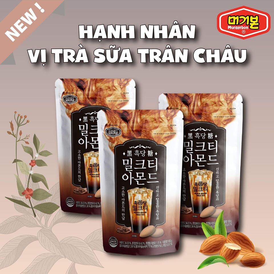 Hạnh Nhân Tẩm Bơ Mật Ong Hàn Quốc Honey Butter Almond Murgerbon 200g