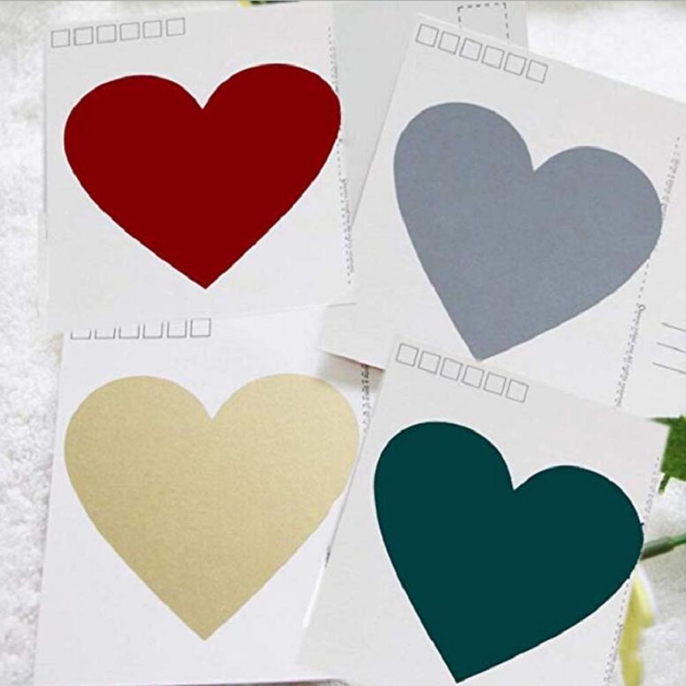 Bộ 50 Miếng Dán Trang Trí Hình Trái Tim / Ngôi Sao Xinh Xắn