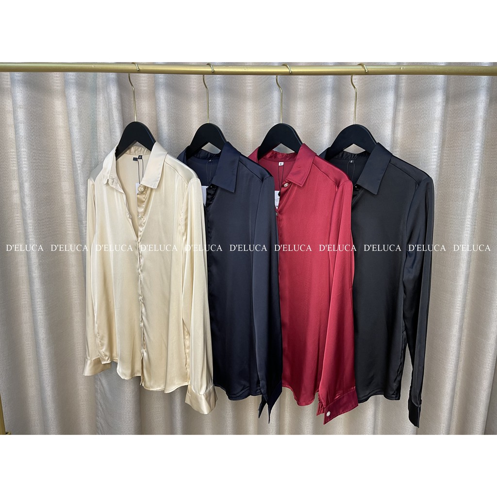 [Hình Thật+Video Tự Quay] 💖 Áo Sơ Mi Nữ Lụa Hàn Cổ Đức Cao Cấp 💖 Sơ-Mi Trơn Công Sở Cá Tính (Có Sẵn) | BigBuy360 - bigbuy360.vn