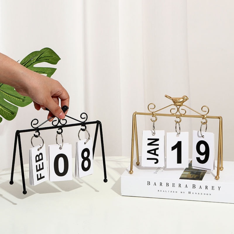 Lịch Để Bàn Dạng Lật Bằng Sắt Thiết Kế Tiện Lợi Dễ Dùng