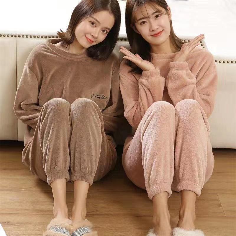 Bộ đồ ngủ nhung mịn ấm hàng L1 | BigBuy360 - bigbuy360.vn