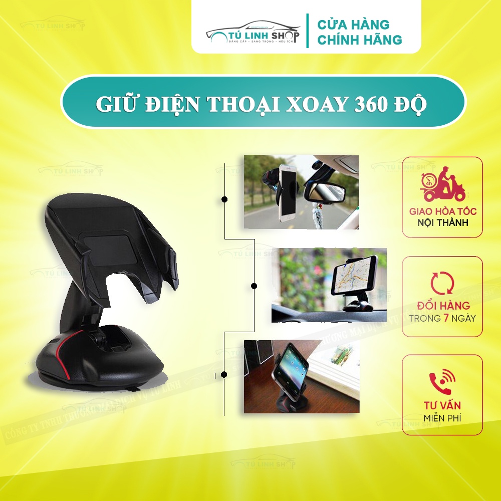 [Mã LIFE1603ALL giảm 10% đơn 0Đ] Gía đỡ điện thoại gập 360 gắn taplo ô tô hoặc bàn làm việc