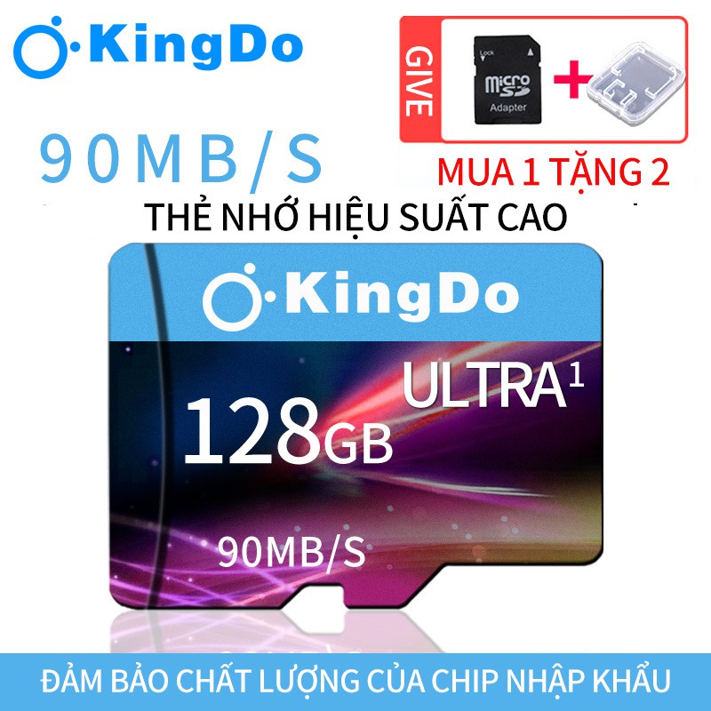 Thương hiệu gốc KINGDO Thẻ Nhớ Tốc Độ Cao Class10 Sdhc / Sdxc Uhs-I 1tb 64GB 128GB