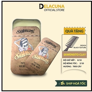 Sáp vuốt tóc nam Sawensito Clay siêu thơm giữ nếp Rapuchel Store SC1