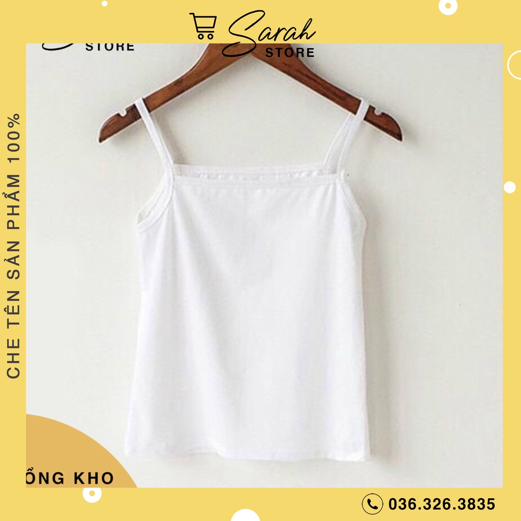 Áo 2 Dây Sợi Dẹt Basic Ôm Body