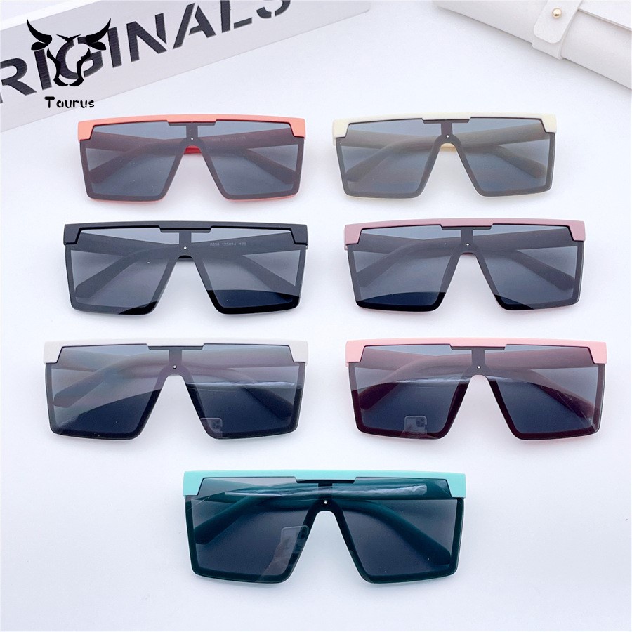 Kính Mát Bản Lớn Nửa Gọng Nhiều Màu Sắc retro Thời Trang Mới Cho Trẻ Em