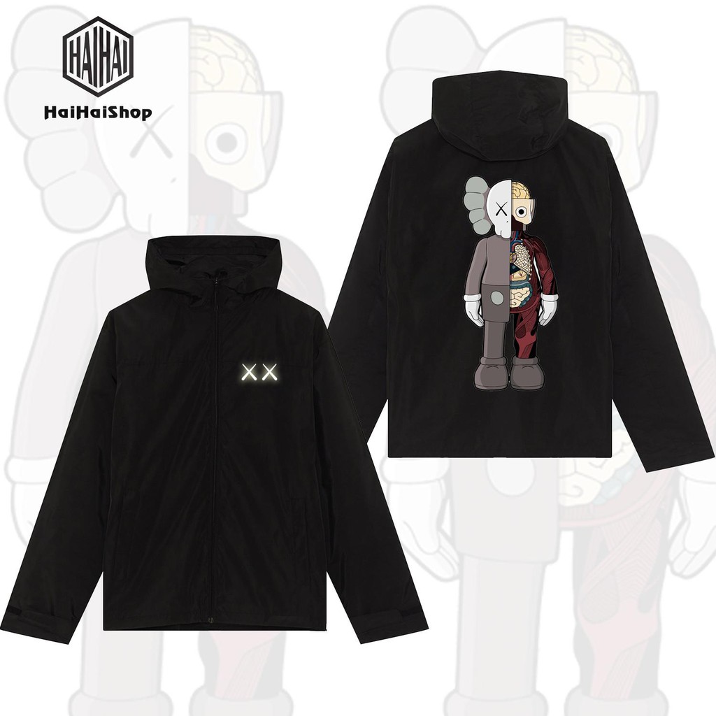 Áo Khoác Gấu XX Nữa Nâu In KTS Form Rộng Dù 2 Lớp Phong Cách LocalBrand