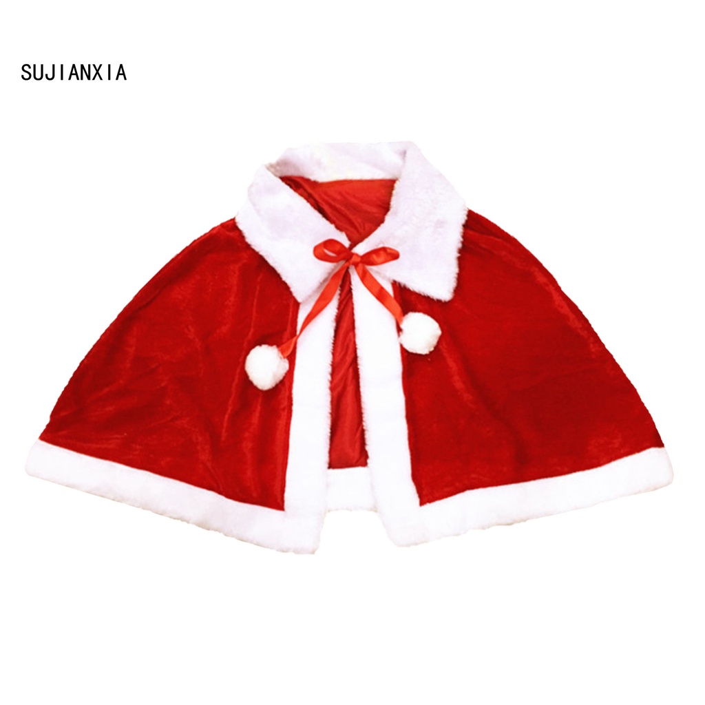 Áo choàng ông già Noel đính nơ xinh xắn | BigBuy360 - bigbuy360.vn