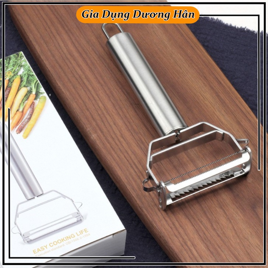 Nạo rau củ inox 2 trong 1 siêu tiện lợi